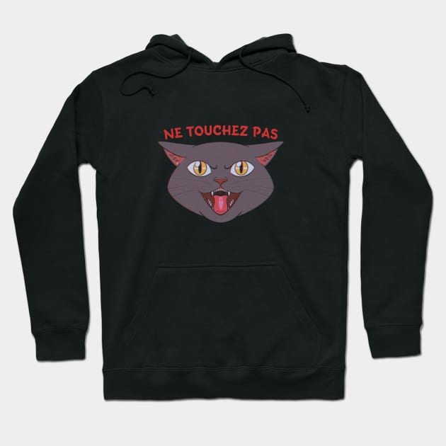 Don't Touch My Cat Hoodie by Meowlentine